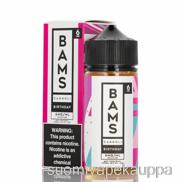 Vape Netistä Syntymäpäivä Cannoli - Bam Bam's Cannoli - 100ml 0mg